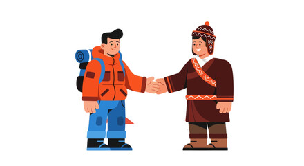 People Handshaking Together Depicting Friendship, Partnership and Collaboration, Isolated