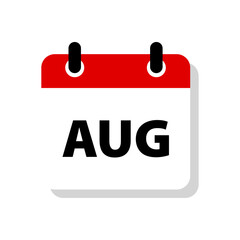 August calendar icon