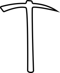 Weapon Icon Axe, Pickaxe, Halberd, Battle Axe, Spear, and War Tool Symbol Ancient and Modern Blade, Metal Armory, and Combat Equipment Vector in Black Color Line Style
