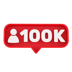 100K followers counter
