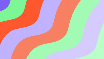 Pastel Wavy Stripes: A Colorful and Soft Background Pattern for Modern Designs