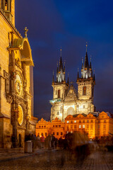 Obraz premium Blue Hour at the Prague
