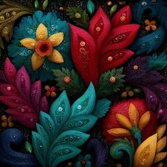 Artistic flower design illustration high resolution picture