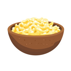 Minimal 2D vector illustration of Spatzle in flat icon style on a plain white background.
