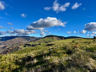 clouds over the mountains