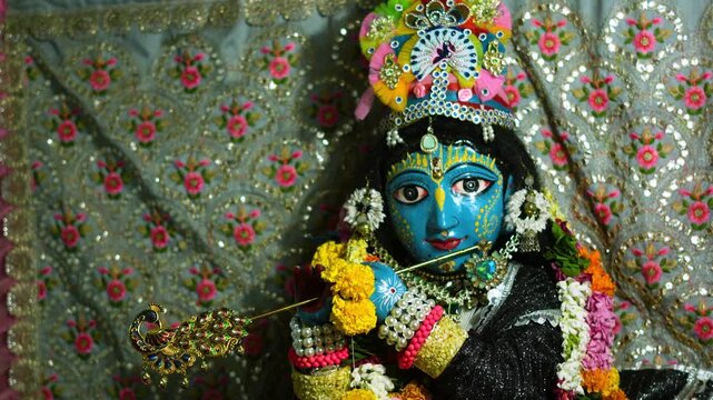 Lord Krishna Statue Inside Madan Mohan Temple Vrindavan