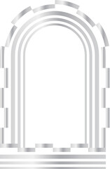 Decorative Art Deco Silver Archway Frame