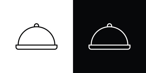 Fototapeta premium Restaurant Tray icon logo design. symbol icon vector set