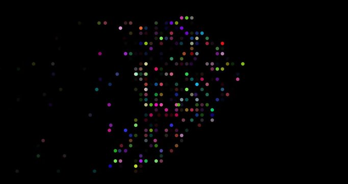 Flowing Particle Dots Reveal the Map of Palau
