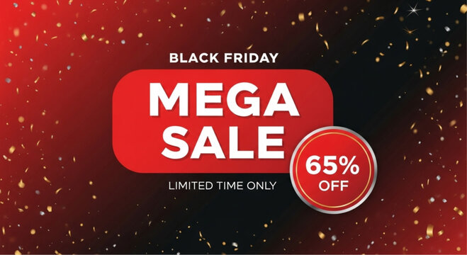 Capture the essence of Black Friday with this bold and eye-catching graphic, designed to grab attention and drive sales. vector illustration