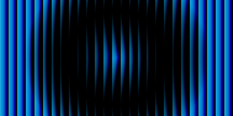 Abstract vertical blue lines with dark center and glitch effect