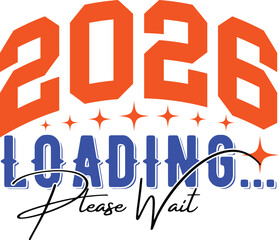 Happy New Year 2026 T-shirt Design | Modern Editable Vector Typography | Festive Celebration Graphic for Print on T-shirts, Hoodies, Mugs, Posters, and Holiday Gift Merch Design