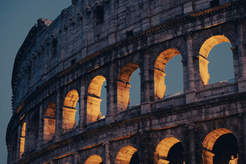 Plakat colosseum rome italy