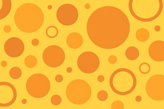 Abstract yellow and orange circles pattern - Powered by Adobe