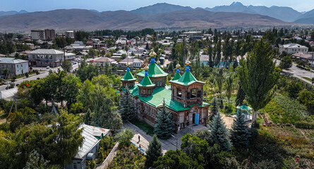 Holy Trinity Cathedral in Karakol, Kyrgyzstan