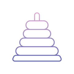Rings Stack vector icon