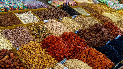 Breads and Nuts for Sale in Osh Bazaar