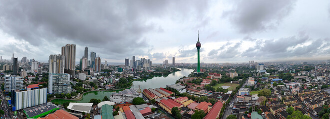 View of the Colombo city skyline