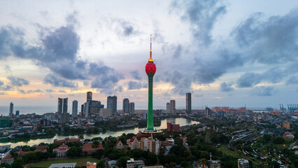 View of the Colombo city skyline