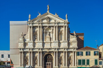Chiesa di Santa Maria di Nazareth Scalzi in Venice. Venezia
