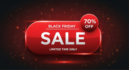 A vibrant and eye-catching advertisement, promoting an exclusive Black Friday sale with a striking design and bold typography. Grab your best deals. vector illustration