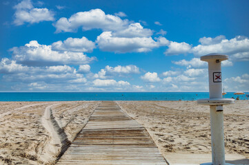 ACCESS TO SAN JUAN BEACH, ALICANTE, SPAIN, EUROPE