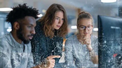 Collaboration among young professionals in a modern office environment during the day - Powered by Adobe