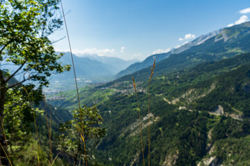 Vue sur les montagnes suisses
