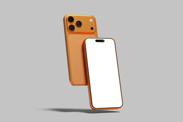 Realistic blank phone pro max illustration for mockup