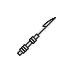 harpoon hunting icon sign vector