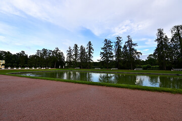 In the park of the Catherine Palace.