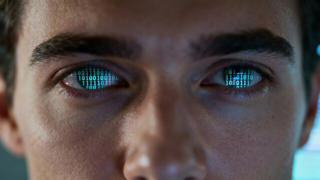 Digital Eye with Binary Code Reflection