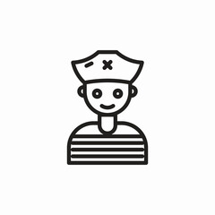 sailor man icon sign vector