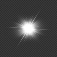 flare spotlight stage and glow magic vector with spark light