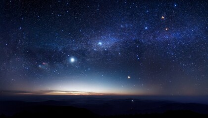 Fototapeta premium Stars In Space Or Night Sky