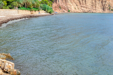 View of Solsida Beach, Altea, Alicante, Spain, Europe