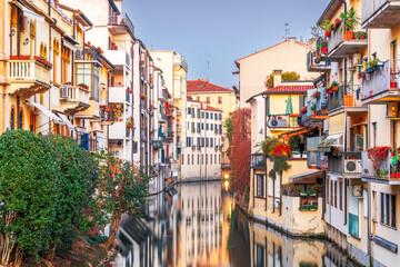 Padova, Italy Canals and Buildings 1063