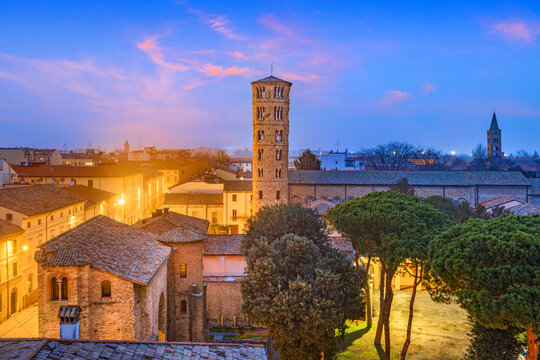 Ravenna, Italy old Historic Skyline 1027