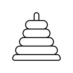 Rings Stack vector icon