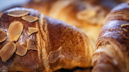 Freshly baked croissants.