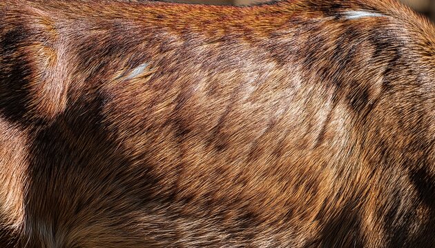 Close Up Shot Of A Deer Fur