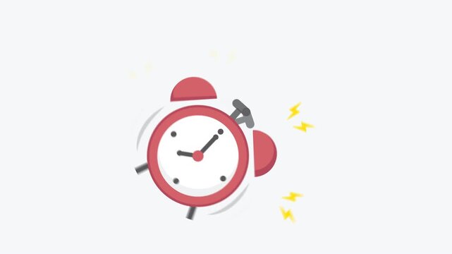 Alarm Clock Ringing &ndash; Time Management and Morning Motivation Concept on White Background
symbolizing time management, productivity, and daily motivation. Perfect for business, morning routine, or dead