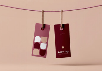 Product Hang Tags Mockup