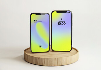 Two Smartphone Screen Mockup