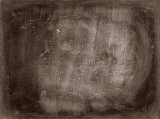 Old empty blank vintage daguerreotype photography for overlay. Grunge texture background image.