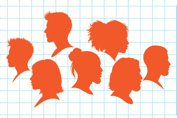 People silhouettes