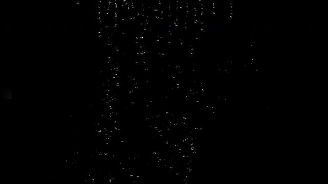 Super Slow Motion Shot of Water Shower . Filmed on High Speed Cinematic Camera at 1000 Frames per Second