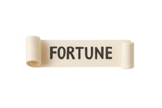Unrolling fortune finding wealth and destiny on scroll