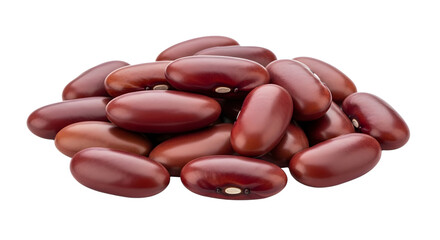 Dried Red Kidney Beans Isolated on White Background