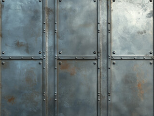 Distressed and Dirty Industrial Metal Surface Texture - Polished Chrome Shiny Metal Surface Close-up